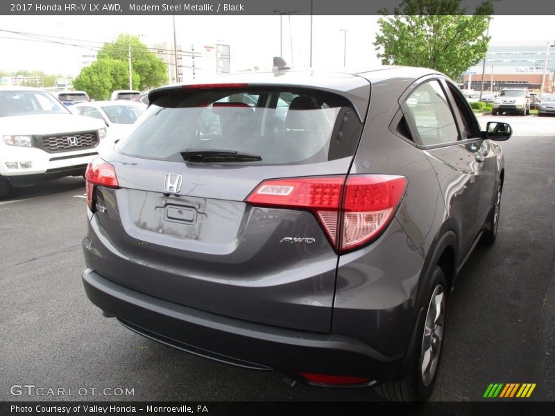 Modern Steel Metallic / Black 2017 Honda HR-V LX AWD