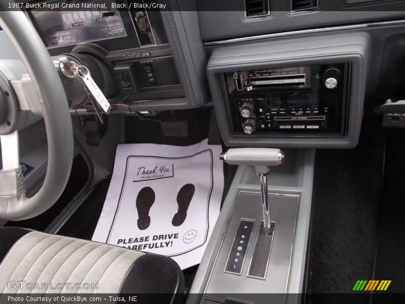 Black / Black/Gray 1987 Buick Regal Grand National
