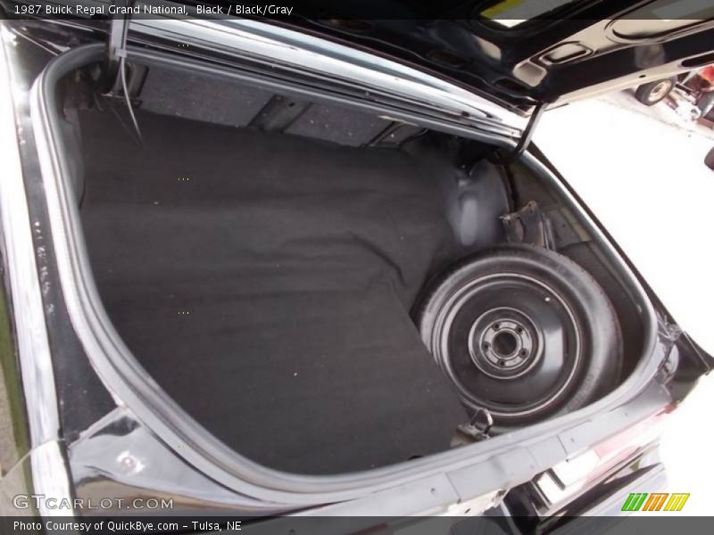 Black / Black/Gray 1987 Buick Regal Grand National