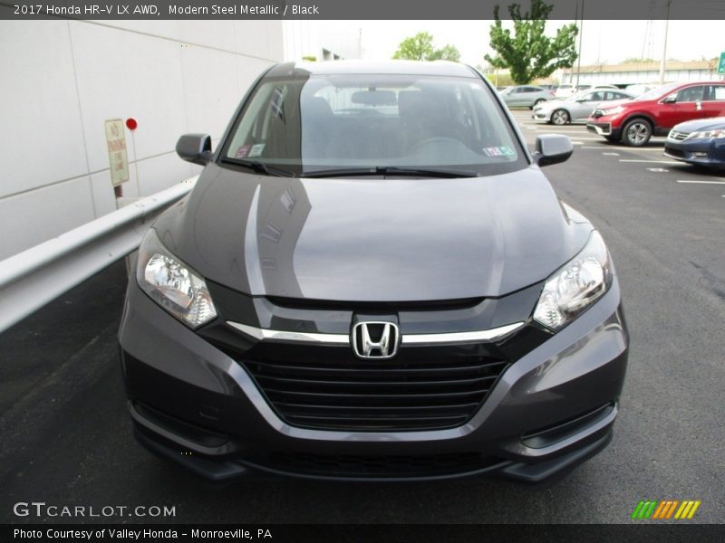 Modern Steel Metallic / Black 2017 Honda HR-V LX AWD