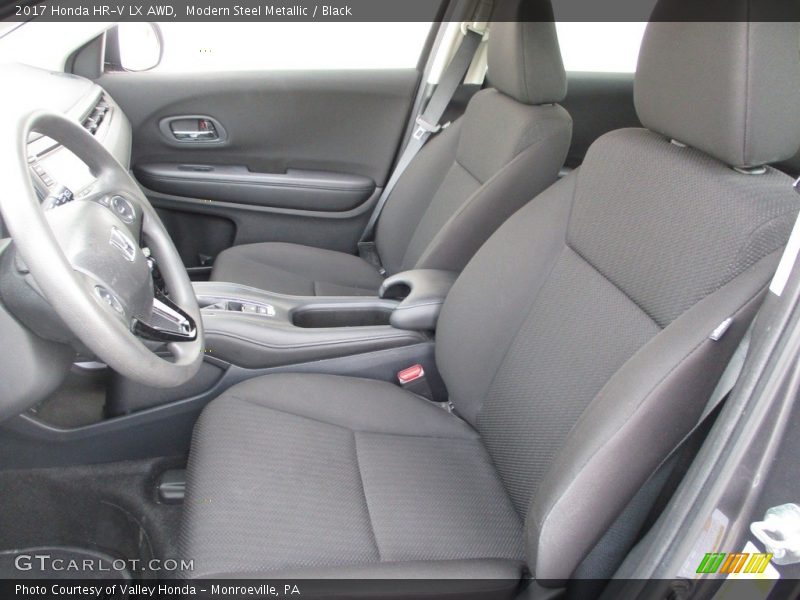 Modern Steel Metallic / Black 2017 Honda HR-V LX AWD