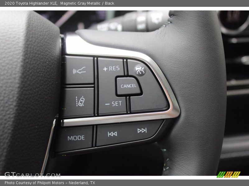 Magnetic Gray Metallic / Black 2020 Toyota Highlander XLE