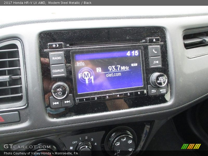 Modern Steel Metallic / Black 2017 Honda HR-V LX AWD