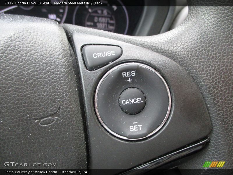 Modern Steel Metallic / Black 2017 Honda HR-V LX AWD