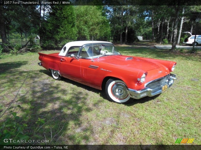 Flames Red / White 1957 Ford Thunderbird
