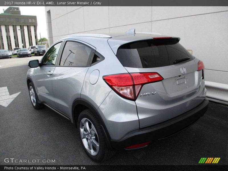 Lunar Silver Metallic / Gray 2017 Honda HR-V EX-L AWD