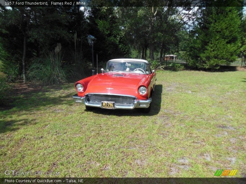 Flames Red / White 1957 Ford Thunderbird