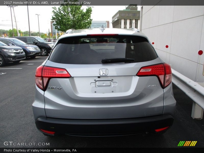 Lunar Silver Metallic / Gray 2017 Honda HR-V EX-L AWD