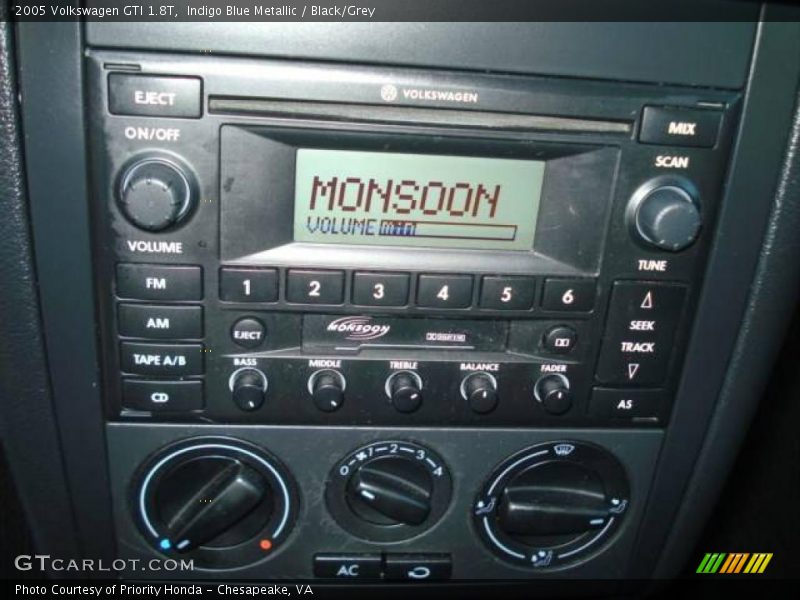 Indigo Blue Metallic / Black/Grey 2005 Volkswagen GTI 1.8T