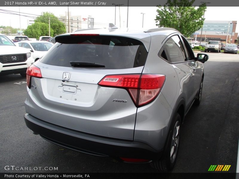 Lunar Silver Metallic / Gray 2017 Honda HR-V EX-L AWD