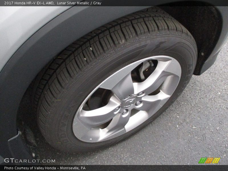 Lunar Silver Metallic / Gray 2017 Honda HR-V EX-L AWD