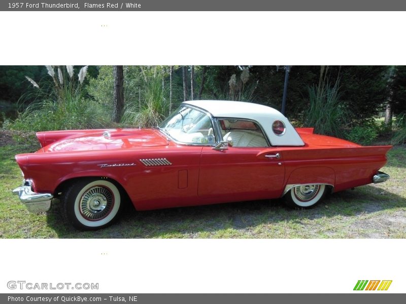 Flames Red / White 1957 Ford Thunderbird