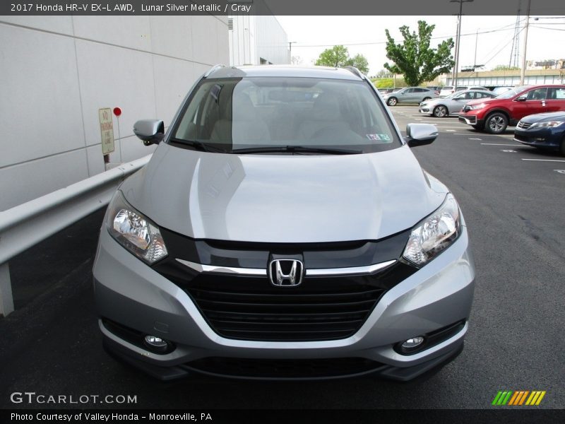 Lunar Silver Metallic / Gray 2017 Honda HR-V EX-L AWD