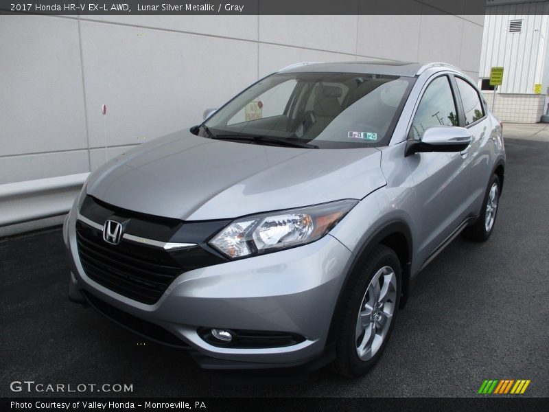 Lunar Silver Metallic / Gray 2017 Honda HR-V EX-L AWD