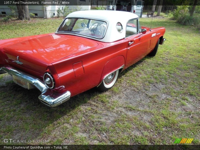 Flames Red / White 1957 Ford Thunderbird