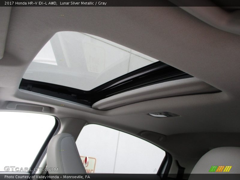 Lunar Silver Metallic / Gray 2017 Honda HR-V EX-L AWD