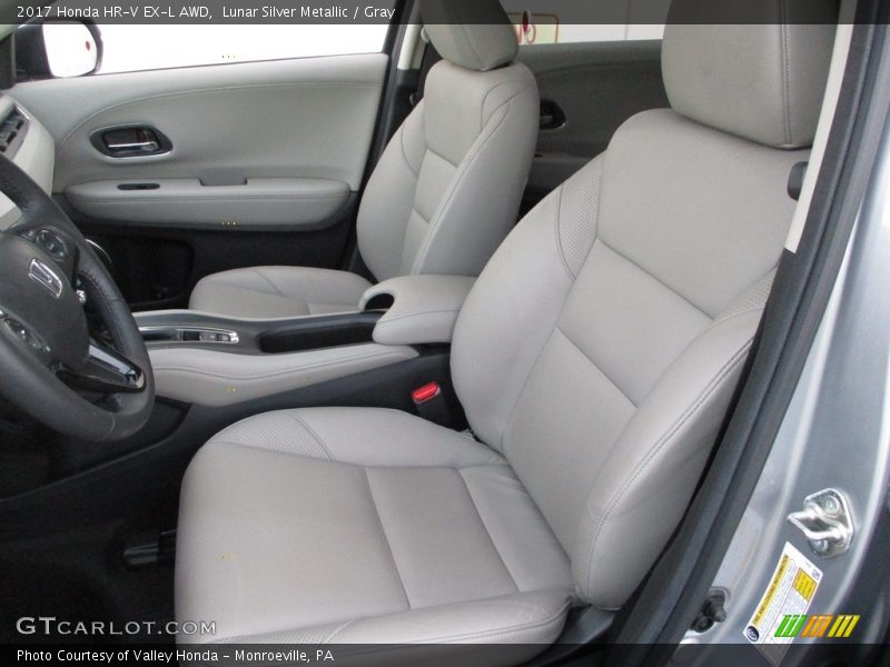 Lunar Silver Metallic / Gray 2017 Honda HR-V EX-L AWD