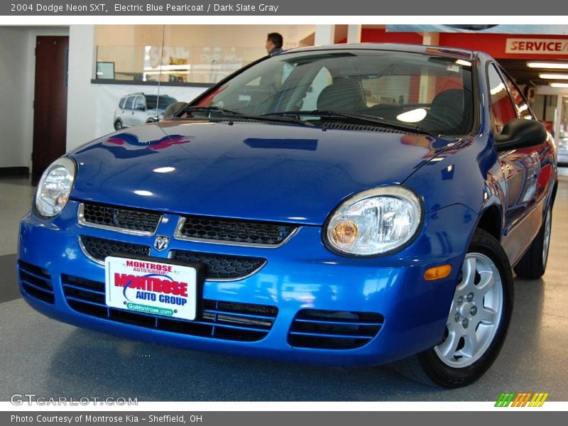 Electric Blue Pearlcoat / Dark Slate Gray 2004 Dodge Neon SXT