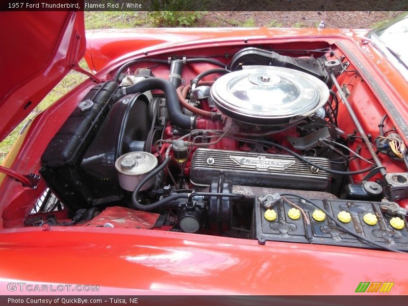 Flames Red / White 1957 Ford Thunderbird