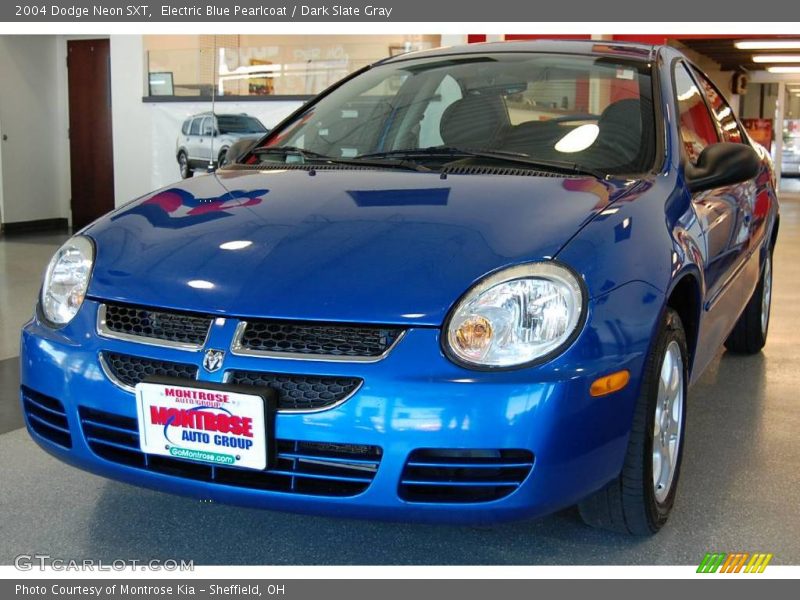 Electric Blue Pearlcoat / Dark Slate Gray 2004 Dodge Neon SXT