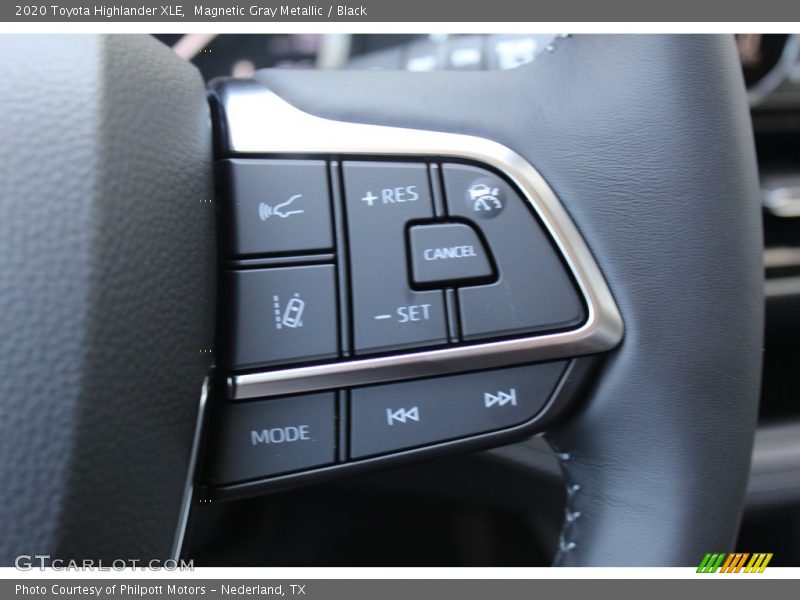 Magnetic Gray Metallic / Black 2020 Toyota Highlander XLE