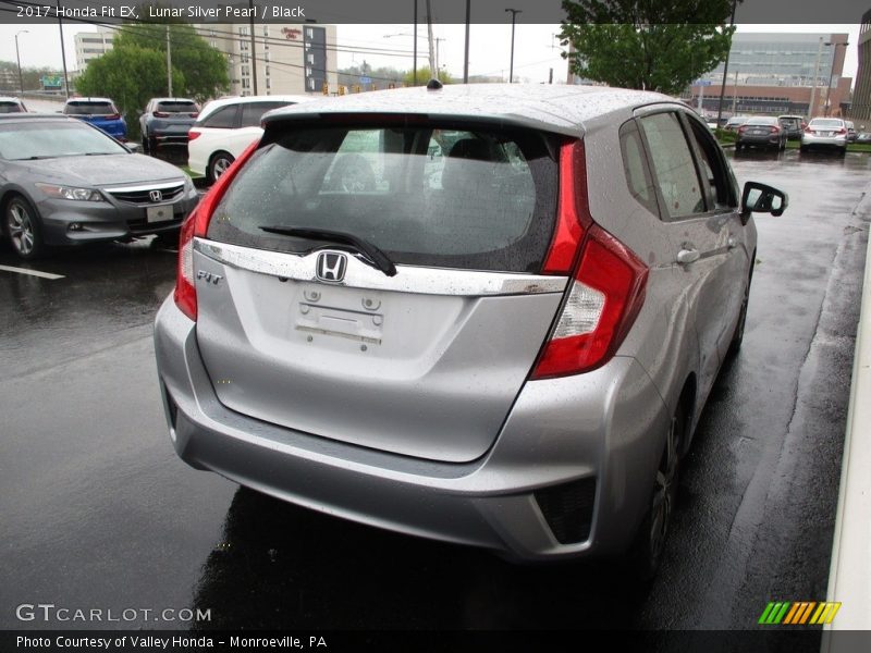 Lunar Silver Pearl / Black 2017 Honda Fit EX
