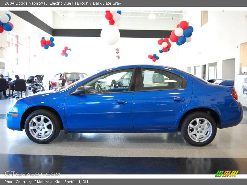 Electric Blue Pearlcoat / Dark Slate Gray 2004 Dodge Neon SXT