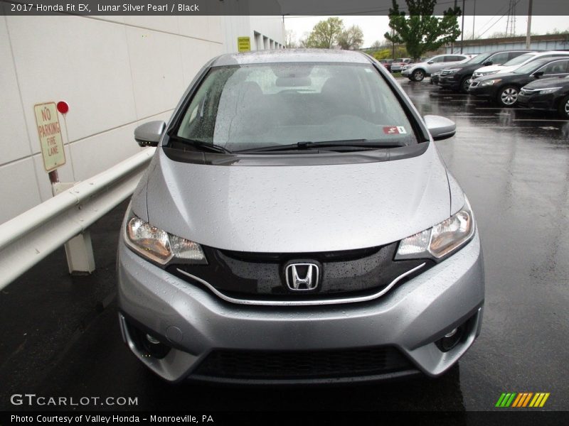 Lunar Silver Pearl / Black 2017 Honda Fit EX