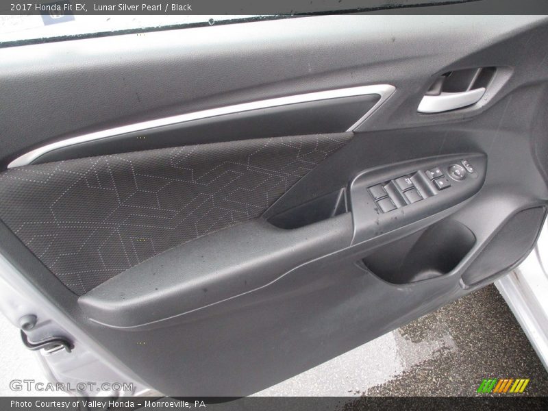 Lunar Silver Pearl / Black 2017 Honda Fit EX