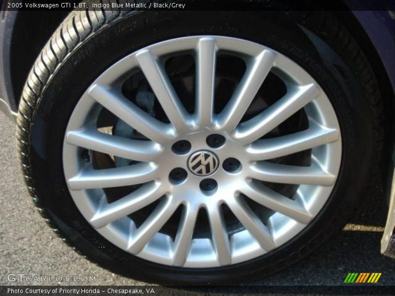 Indigo Blue Metallic / Black/Grey 2005 Volkswagen GTI 1.8T