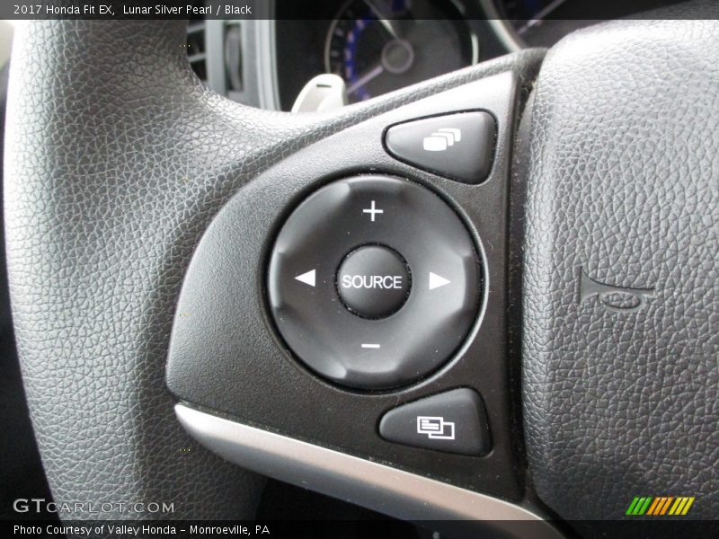 Lunar Silver Pearl / Black 2017 Honda Fit EX