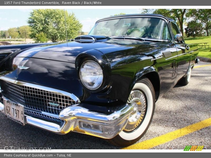 Raven Black / Black/White 1957 Ford Thunderbird Convertible