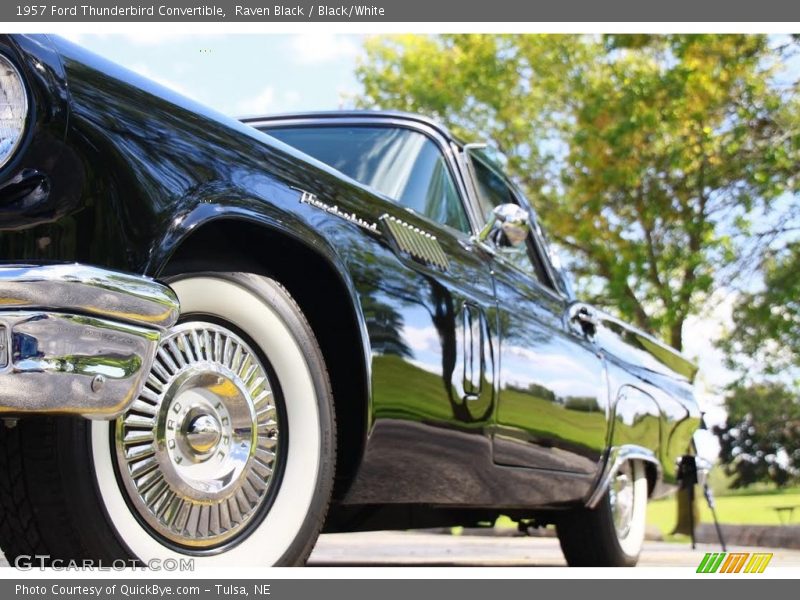 Raven Black / Black/White 1957 Ford Thunderbird Convertible