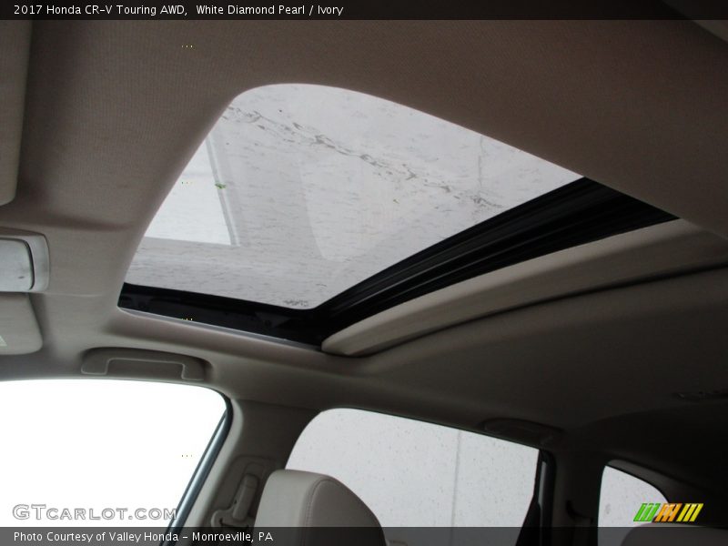 White Diamond Pearl / Ivory 2017 Honda CR-V Touring AWD