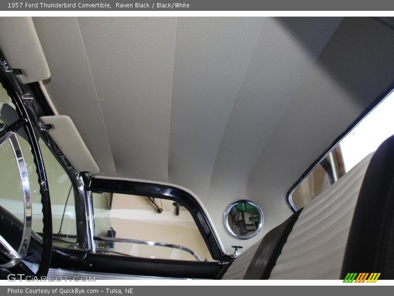 Raven Black / Black/White 1957 Ford Thunderbird Convertible