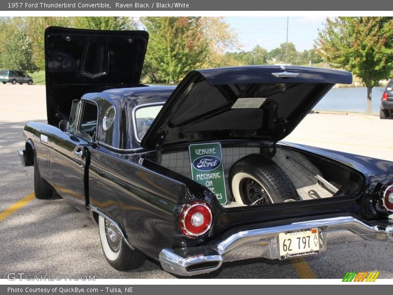 Raven Black / Black/White 1957 Ford Thunderbird Convertible