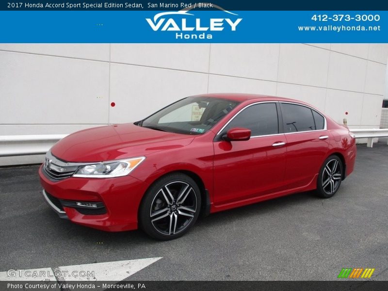 San Marino Red / Black 2017 Honda Accord Sport Special Edition Sedan