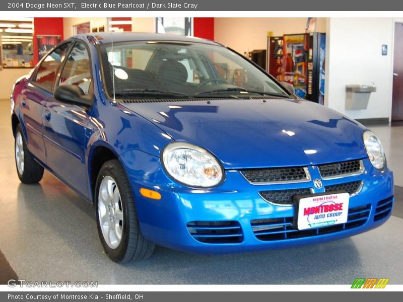 Electric Blue Pearlcoat / Dark Slate Gray 2004 Dodge Neon SXT