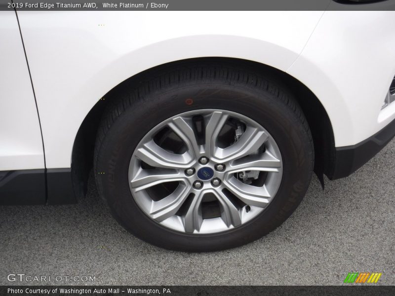 White Platinum / Ebony 2019 Ford Edge Titanium AWD