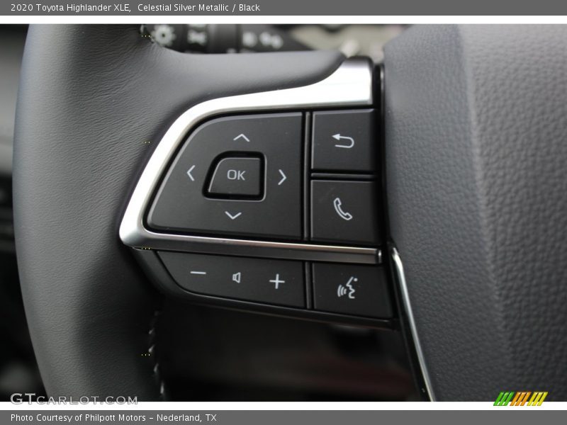 Celestial Silver Metallic / Black 2020 Toyota Highlander XLE