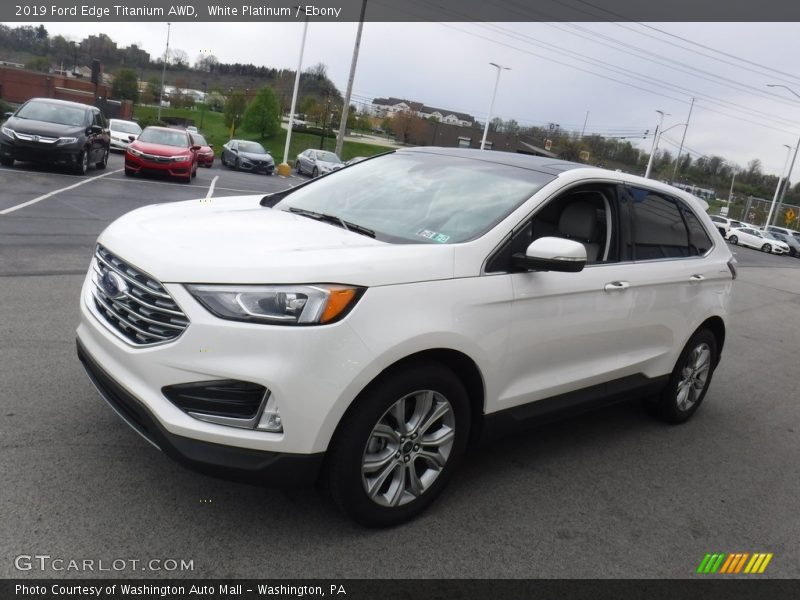 White Platinum / Ebony 2019 Ford Edge Titanium AWD