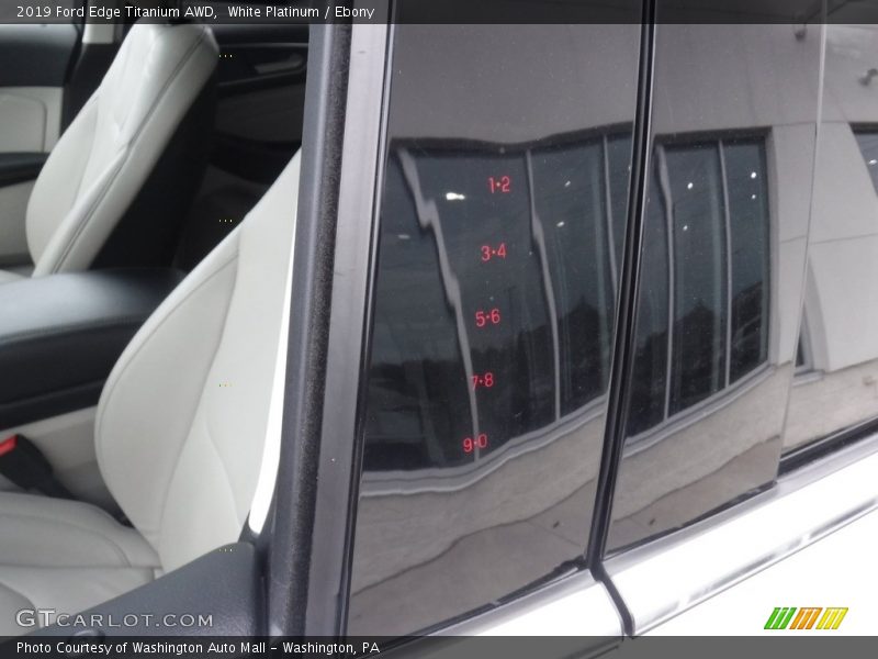 White Platinum / Ebony 2019 Ford Edge Titanium AWD