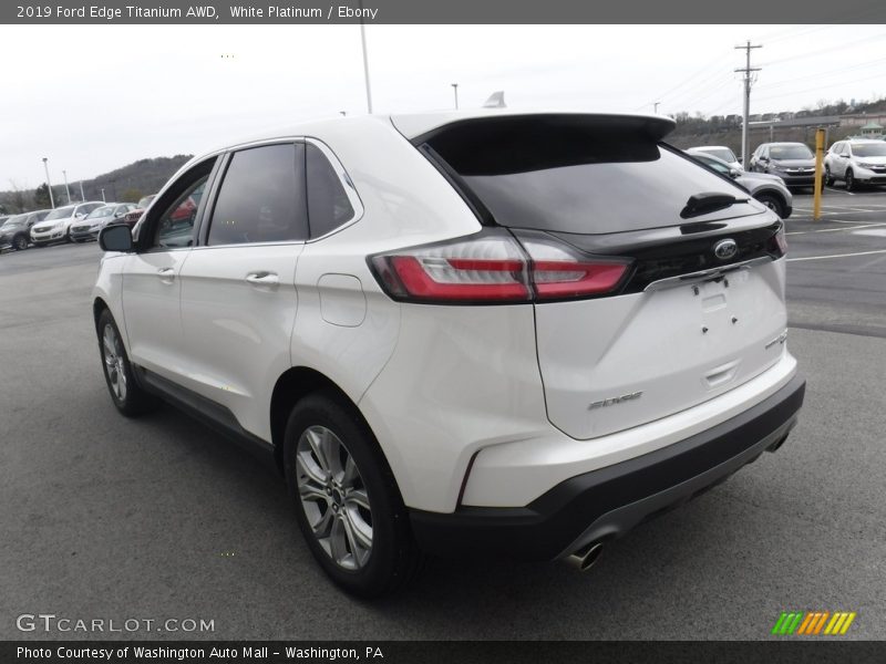 White Platinum / Ebony 2019 Ford Edge Titanium AWD