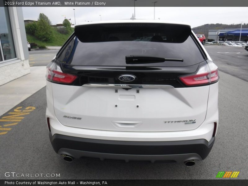 White Platinum / Ebony 2019 Ford Edge Titanium AWD