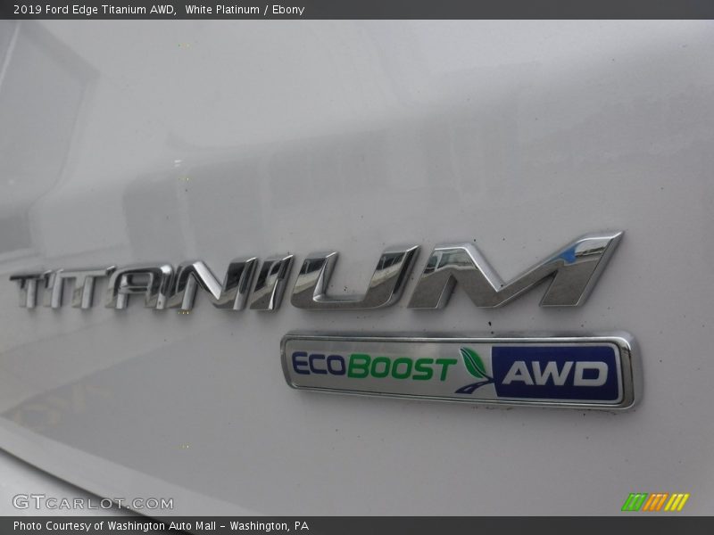 White Platinum / Ebony 2019 Ford Edge Titanium AWD