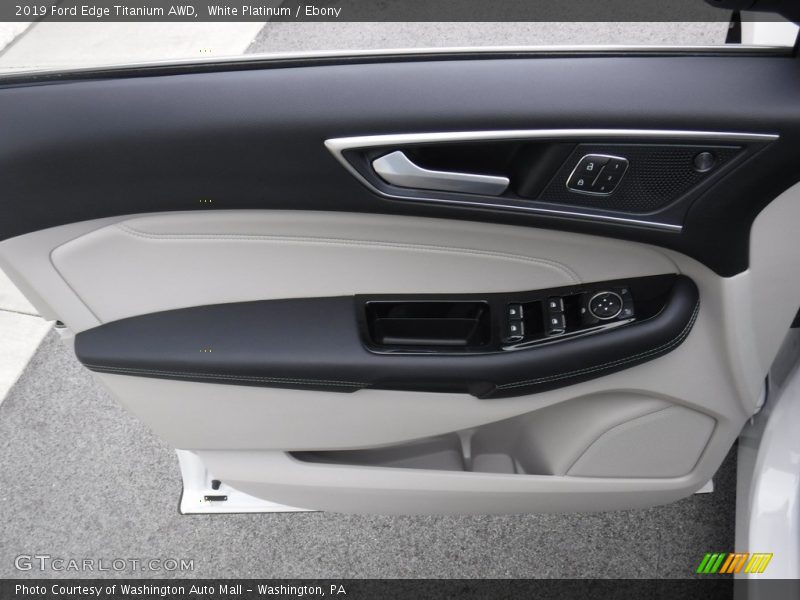 White Platinum / Ebony 2019 Ford Edge Titanium AWD