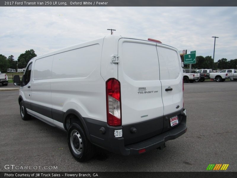 Oxford White / Pewter 2017 Ford Transit Van 250 LR Long
