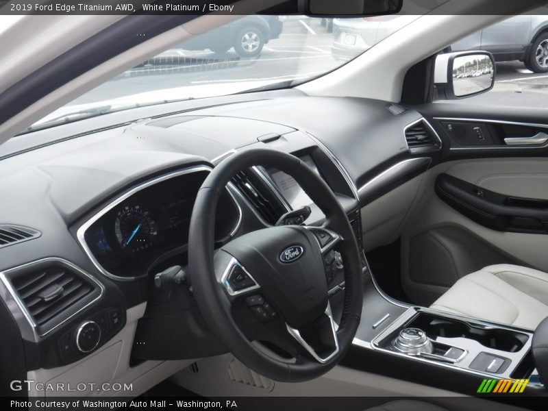White Platinum / Ebony 2019 Ford Edge Titanium AWD