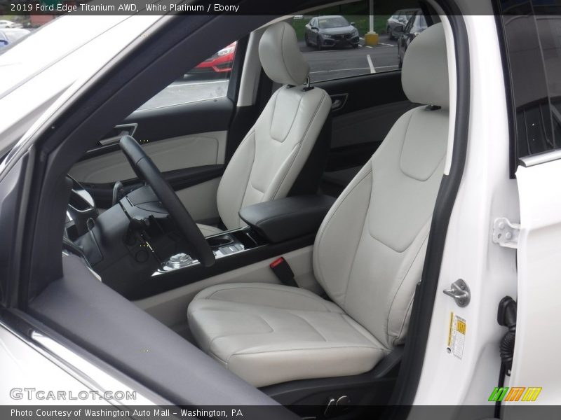 White Platinum / Ebony 2019 Ford Edge Titanium AWD
