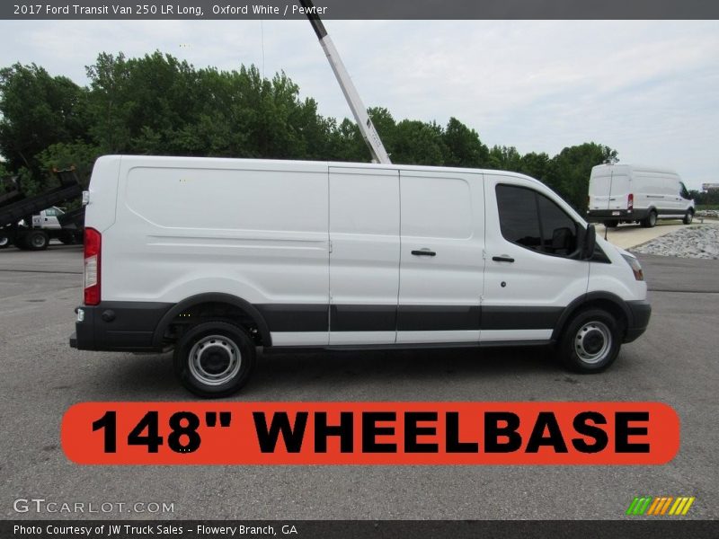 Oxford White / Pewter 2017 Ford Transit Van 250 LR Long